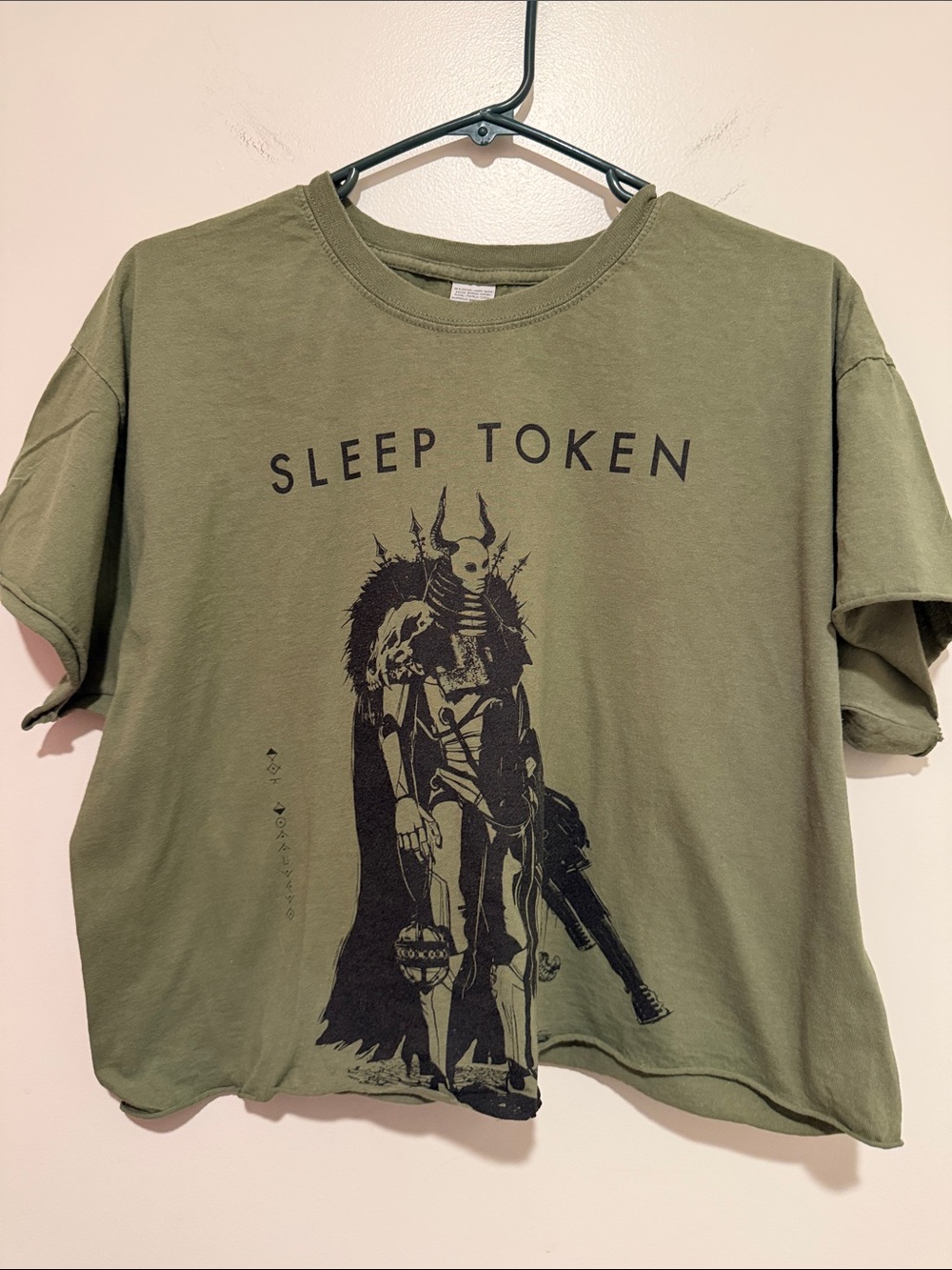 Graphic Tee in Olive Green